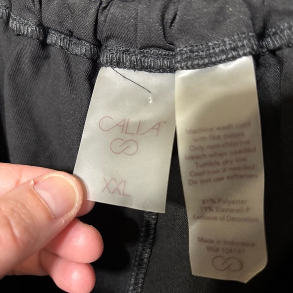 Calia By Carrie Underwood Black Draw String Paper Bag Woven Shorts Size XXL - Picture 6 of 6